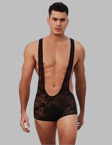 a man in a black underwear with no shirt